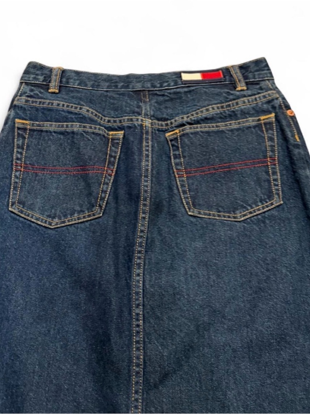 Tommy Hilfiger Y2K Denim Maxi Skirt Size 4 Small 27 Waist - Picture 6 of 6
